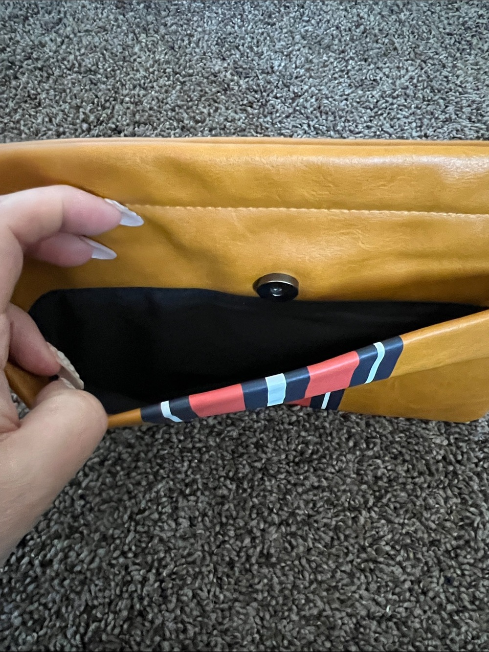 Circus by Sam Edelman Mustard Yellow Fold-Over Clutch - Picture 2 of 10
